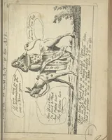 Picture 10 of 67 from England's remembrancer: or, A humorous, sarcastical, and political collection of characters and caricaturas : containing, an account of men famous and infamous... in short, of every thing that engaged the public attention during 1756 and 1757. In copper-plates. To which is prefixed, a key, explanatory of the nature and design of each, by the great masters themselves (1758), leaf 52