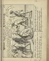 Picture 27 of 67 from England's remembrancer: or, A humorous, sarcastical, and political collection of characters and caricaturas : containing, an account of men famous and infamous... in short, of every thing that engaged the public attention during 1756 and 1757. In copper-plates. To which is prefixed, a key, explanatory of the nature and design of each, by the great masters themselves (1758), leaf 88