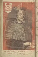 An illustration from The scarlet gown, or, The history of all the present cardinals of Rome. Wherein is set forth the life, birth, and interest, possibility, rich offices, dignities, and charges of every cardinal now living. Also their merits, vertues, and vices : together with the carriages of every of the popes and court of Rome. Whereunto is added, The life of the present Pope Alexander the Seventh (1660)