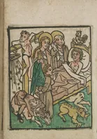 An illustration from Ars moriendi (1475)