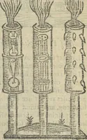 An illustration from A rich cabinet, with variety of inventions: unlock'd and open'd, for the recreation of ingenious spirits ... being receipts and conceits of several natures ... As also variety of recreative fire-works ... Whereunto is added divers experiments in drawing, painting, arithmetick, geometry, astronomy, and other parts of the mathematicks. Likewise directions for ringing the most usual peals (1677)
