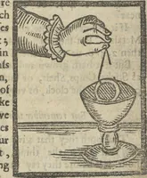 An illustration from A rich cabinet, with variety of inventions: unlock'd and open'd, for the recreation of ingenious spirits ... being receipts and conceits of several natures ... As also variety of recreative fire-works ... Whereunto is added divers experiments in drawing, painting, arithmetick, geometry, astronomy, and other parts of the mathematicks. Likewise directions for ringing the most usual peals (1677)