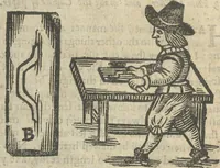 Picture 23 of 49 from A rich cabinet, with variety of inventions: unlock'd and open'd, for the recreation of ingenious spirits ... being receipts and conceits of several natures ... As also variety of recreative fire-works ... Whereunto is added divers experiments in drawing, painting, arithmetick, geometry, astronomy, and other parts of the mathematicks. Likewise directions for ringing the most usual peals (1677), leaf 99