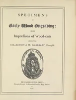 Picture 1 of 86 from Specimens of early wood engraving : being impressions of woodcuts from the collection of Mr. Charnley, Newcastle (1858), leaf 10