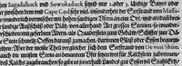 An illustration from Zehender Theil Americae darinnen zubefinden: Erstlich, Zwo Schiffarten Herrn Americi Vesputii vnter König Ferninando in Castilien vollbracht. Zum andern: Ein gründlicher Bericht von dem jetzigen Zustand der Landschafft Virginien ... Beneben einer Heyrath dess Königs Powhatans in Virginien Tochter, mit einem vornemmen Englischen, (1618)