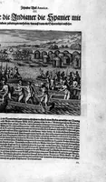 Picture 20 of 29 from Zehender Theil Americae darinnen zubefinden: Erstlich, Zwo Schiffarten Herrn Americi Vesputii vnter König Ferninando in Castilien vollbracht. Zum andern: Ein gründlicher Bericht von dem jetzigen Zustand der Landschafft Virginien ... Beneben einer Heyrath dess Königs Powhatans in Virginien Tochter, mit einem vornemmen Englischen, (1618), leaf 82
