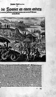 Picture 21 of 29 from Zehender Theil Americae darinnen zubefinden: Erstlich, Zwo Schiffarten Herrn Americi Vesputii vnter König Ferninando in Castilien vollbracht. Zum andern: Ein gründlicher Bericht von dem jetzigen Zustand der Landschafft Virginien ... Beneben einer Heyrath dess Königs Powhatans in Virginien Tochter, mit einem vornemmen Englischen, (1618), leaf 83