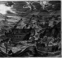 Picture 29 of 29 from Zehender Theil Americae darinnen zubefinden: Erstlich, Zwo Schiffarten Herrn Americi Vesputii vnter König Ferninando in Castilien vollbracht. Zum andern: Ein gründlicher Bericht von dem jetzigen Zustand der Landschafft Virginien ... Beneben einer Heyrath dess Königs Powhatans in Virginien Tochter, mit einem vornemmen Englischen, (1618), leaf 91