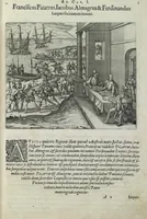 Picture 15 of 42 from Americae pars sexta, sive, Historiae ab Hieronymo Be[n]zono Mediolane[n]se scriptae, sectio tertia, res no[n] minus nobiles & admiratione plenas continens, quàm praecedentes duae : in hac enim reperies, qua ratione Hispani opule[n]tissimas illas Peruäni regni provincias occuparint, capto Rege Atabaliba, dei[n]de orta inter ipsos Hispanos in eo regno civilia bella : additus est brevis de Fortunatis insulis co[m]mentariolus in duo capita distinctus : item additiones ad singula capita historiam illustrantes : accessit Peruäni regni chorographica tabula (1596), leaf 122