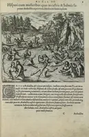 Picture 22 of 42 from Americae pars sexta, sive, Historiae ab Hieronymo Be[n]zono Mediolane[n]se scriptae, sectio tertia, res no[n] minus nobiles & admiratione plenas continens, quàm praecedentes duae : in hac enim reperies, qua ratione Hispani opule[n]tissimas illas Peruäni regni provincias occuparint, capto Rege Atabaliba, dei[n]de orta inter ipsos Hispanos in eo regno civilia bella : additus est brevis de Fortunatis insulis co[m]mentariolus in duo capita distinctus : item additiones ad singula capita historiam illustrantes : accessit Peruäni regni chorographica tabula (1596), leaf 136
