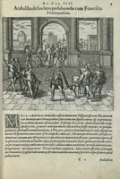 Picture 23 of 42 from Americae pars sexta, sive, Historiae ab Hieronymo Be[n]zono Mediolane[n]se scriptae, sectio tertia, res no[n] minus nobiles & admiratione plenas continens, quàm praecedentes duae : in hac enim reperies, qua ratione Hispani opule[n]tissimas illas Peruäni regni provincias occuparint, capto Rege Atabaliba, dei[n]de orta inter ipsos Hispanos in eo regno civilia bella : additus est brevis de Fortunatis insulis co[m]mentariolus in duo capita distinctus : item additiones ad singula capita historiam illustrantes : accessit Peruäni regni chorographica tabula (1596), leaf 138