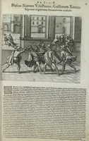 Picture 31 of 42 from Americae pars sexta, sive, Historiae ab Hieronymo Be[n]zono Mediolane[n]se scriptae, sectio tertia, res no[n] minus nobiles & admiratione plenas continens, quàm praecedentes duae : in hac enim reperies, qua ratione Hispani opule[n]tissimas illas Peruäni regni provincias occuparint, capto Rege Atabaliba, dei[n]de orta inter ipsos Hispanos in eo regno civilia bella : additus est brevis de Fortunatis insulis co[m]mentariolus in duo capita distinctus : item additiones ad singula capita historiam illustrantes : accessit Peruäni regni chorographica tabula (1596), leaf 154