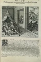 Picture 33 of 42 from Americae pars sexta, sive, Historiae ab Hieronymo Be[n]zono Mediolane[n]se scriptae, sectio tertia, res no[n] minus nobiles & admiratione plenas continens, quàm praecedentes duae : in hac enim reperies, qua ratione Hispani opule[n]tissimas illas Peruäni regni provincias occuparint, capto Rege Atabaliba, dei[n]de orta inter ipsos Hispanos in eo regno civilia bella : additus est brevis de Fortunatis insulis co[m]mentariolus in duo capita distinctus : item additiones ad singula capita historiam illustrantes : accessit Peruäni regni chorographica tabula (1596), leaf 158