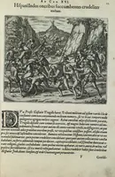 Picture 34 of 42 from Americae pars sexta, sive, Historiae ab Hieronymo Be[n]zono Mediolane[n]se scriptae, sectio tertia, res no[n] minus nobiles & admiratione plenas continens, quàm praecedentes duae : in hac enim reperies, qua ratione Hispani opule[n]tissimas illas Peruäni regni provincias occuparint, capto Rege Atabaliba, dei[n]de orta inter ipsos Hispanos in eo regno civilia bella : additus est brevis de Fortunatis insulis co[m]mentariolus in duo capita distinctus : item additiones ad singula capita historiam illustrantes : accessit Peruäni regni chorographica tabula (1596), leaf 160