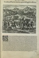 Picture 35 of 42 from Americae pars sexta, sive, Historiae ab Hieronymo Be[n]zono Mediolane[n]se scriptae, sectio tertia, res no[n] minus nobiles & admiratione plenas continens, quàm praecedentes duae : in hac enim reperies, qua ratione Hispani opule[n]tissimas illas Peruäni regni provincias occuparint, capto Rege Atabaliba, dei[n]de orta inter ipsos Hispanos in eo regno civilia bella : additus est brevis de Fortunatis insulis co[m]mentariolus in duo capita distinctus : item additiones ad singula capita historiam illustrantes : accessit Peruäni regni chorographica tabula (1596), leaf 162