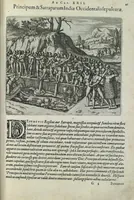 Picture 40 of 42 from Americae pars sexta, sive, Historiae ab Hieronymo Be[n]zono Mediolane[n]se scriptae, sectio tertia, res no[n] minus nobiles & admiratione plenas continens, quàm praecedentes duae : in hac enim reperies, qua ratione Hispani opule[n]tissimas illas Peruäni regni provincias occuparint, capto Rege Atabaliba, dei[n]de orta inter ipsos Hispanos in eo regno civilia bella : additus est brevis de Fortunatis insulis co[m]mentariolus in duo capita distinctus : item additiones ad singula capita historiam illustrantes : accessit Peruäni regni chorographica tabula (1596), leaf 172