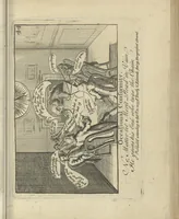 An illustration from A political and satirical history of the years 1756, 1757, 1758, 1759, 1760, 1761, and 1762. : In a series of 112 humourous and entertaining prints. Contraining all the most remarkable transactions, characters and caricatures of those memorable years. To which is annexed, an explanatory account or key to every print (1762)