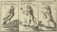 Picture 58 of 109 from A political and satirical history of the years 1756, 1757, 1758, 1759, 1760, 1761, and 1762. : In a series of 112 humourous and entertaining prints. Contraining all the most remarkable transactions, characters and caricatures of those memorable years. To which is annexed, an explanatory account or key to every print (1762), leaf 148