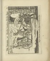 An illustration from A political and satirical history of the years 1756, 1757, 1758, 1759, 1760, 1761, and 1762. : In a series of 112 humourous and entertaining prints. Contraining all the most remarkable transactions, characters and caricatures of those memorable years. To which is annexed, an explanatory account or key to every print (1762)
