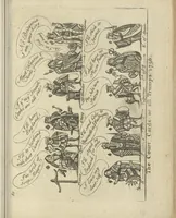 An illustration from A political and satirical history of the years 1756, 1757, 1758, 1759, 1760, 1761, and 1762. : In a series of 112 humourous and entertaining prints. Contraining all the most remarkable transactions, characters and caricatures of those memorable years. To which is annexed, an explanatory account or key to every print (1762)