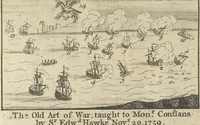 Picture 95 of 109 from A political and satirical history of the years 1756, 1757, 1758, 1759, 1760, 1761, and 1762. : In a series of 112 humourous and entertaining prints. Contraining all the most remarkable transactions, characters and caricatures of those memorable years. To which is annexed, an explanatory account or key to every print (1762), leaf 224