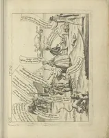 An illustration from A political and satirical history of the years 1756, 1757, 1758, 1759, 1760, 1761, and 1762. : In a series of 112 humourous and entertaining prints. Contraining all the most remarkable transactions, characters and caricatures of those memorable years. To which is annexed, an explanatory account or key to every print (1762)