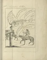 Picture 104 of 109 from A political and satirical history of the years 1756, 1757, 1758, 1759, 1760, 1761, and 1762. : In a series of 112 humourous and entertaining prints. Contraining all the most remarkable transactions, characters and caricatures of those memorable years. To which is annexed, an explanatory account or key to every print (1762), leaf 246