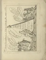 An illustration from A political and satirical history of the years 1756, 1757, 1758, 1759, 1760, 1761, and 1762. : In a series of 112 humourous and entertaining prints. Contraining all the most remarkable transactions, characters and caricatures of those memorable years. To which is annexed, an explanatory account or key to every print (1762)