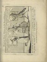 An illustration from A political and satirical history of the years 1756, 1757, 1758, 1759, 1760, 1761, and 1762. : In a series of 112 humourous and entertaining prints. Contraining all the most remarkable transactions, characters and caricatures of those memorable years. To which is annexed, an explanatory account or key to every print (1762)