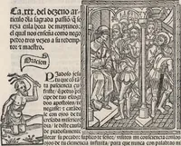 An illustration from Thesoro dela Passion sacratissima de Nuestro Redemptor (1494)