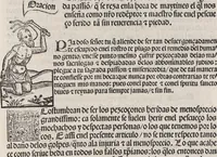 An illustration from Thesoro dela Passion sacratissima de Nuestro Redemptor (1494)