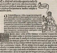 An illustration from Thesoro dela Passion sacratissima de Nuestro Redemptor (1494)