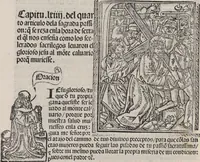 An illustration from Thesoro dela Passion sacratissima de Nuestro Redemptor (1494)