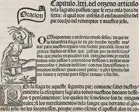 An illustration from Thesoro dela Passion sacratissima de Nuestro Redemptor (1494)