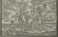 An illustration from Dli︠a︡ maloli︠e︡tnikh di︠e︡teĭ nachinai︠u︡shchikh obuchatʹsi︠a︡ rossīĭskomu chtenīi︠u︡ Azbuka, ili, pervonachalʹnyĭ urok, rukovodstvui︠u︡shchīĭ ikh legchaĭshim sposobom k chtenīi︠u︡ knig (1813)