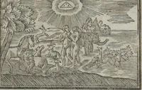 An illustration from Dli︠a︡ maloli︠e︡tnikh di︠e︡teĭ nachinai︠u︡shchikh obuchatʹsi︠a︡ rossīĭskomu chtenīi︠u︡ Azbuka, ili, pervonachalʹnyĭ urok, rukovodstvui︠u︡shchīĭ ikh legchaĭshim sposobom k chtenīi︠u︡ knig (1813)