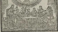 An illustration from Dli︠a︡ maloli︠e︡tnikh di︠e︡teĭ nachinai︠u︡shchikh obuchatʹsi︠a︡ rossīĭskomu chtenīi︠u︡ Azbuka, ili, pervonachalʹnyĭ urok, rukovodstvui︠u︡shchīĭ ikh legchaĭshim sposobom k chtenīi︠u︡ knig (1813)