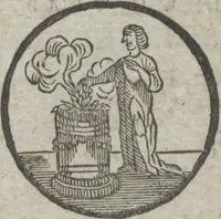 An illustration from Dli︠a︡ maloli︠e︡tnikh di︠e︡teĭ nachinai︠u︡shchikh obuchatʹsi︠a︡ rossīĭskomu chtenīi︠u︡ Azbuka, ili, pervonachalʹnyĭ urok, rukovodstvui︠u︡shchīĭ ikh legchaĭshim sposobom k chtenīi︠u︡ knig (1813)