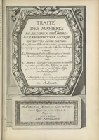 An illustration from Parallele de l'architectvre antiqve et de la moderne : avec vn recveil des dix principavx avthevrs qui ont écrit des cinq ordres ; sçauoir Palladio et Scamozzi, Serlio et Vignola, D. Barbaro et Cataneo, L.B. Alberti et Viola, Bvllant et De Lorme, comparez entre eux. Les trois ordres Grecs, le Doriqve, l'Ioniqve & le Corinthien, font la premiere partie de ce Traitté: Et les deux Latins, le Toscan & le Composite, en font la derniere (1650)