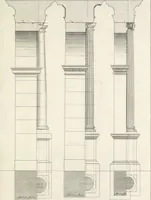 Picture 55 of 124 from Parallele de l'architectvre antiqve et de la moderne : avec vn recveil des dix principavx avthevrs qui ont écrit des cinq ordres ; sçauoir Palladio et Scamozzi, Serlio et Vignola, D. Barbaro et Cataneo, L.B. Alberti et Viola, Bvllant et De Lorme, comparez entre eux. Les trois ordres Grecs, le Doriqve, l'Ioniqve & le Corinthien, font la premiere partie de ce Traitté: Et les deux Latins, le Toscan & le Composite, en font la derniere (1650), leaf 152