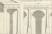 Picture 57 of 124 from Parallele de l'architectvre antiqve et de la moderne : avec vn recveil des dix principavx avthevrs qui ont écrit des cinq ordres ; sçauoir Palladio et Scamozzi, Serlio et Vignola, D. Barbaro et Cataneo, L.B. Alberti et Viola, Bvllant et De Lorme, comparez entre eux. Les trois ordres Grecs, le Doriqve, l'Ioniqve & le Corinthien, font la premiere partie de ce Traitté: Et les deux Latins, le Toscan & le Composite, en font la derniere (1650), leaf 158