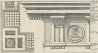 Picture 93 of 124 from Parallele de l'architectvre antiqve et de la moderne : avec vn recveil des dix principavx avthevrs qui ont écrit des cinq ordres ; sçauoir Palladio et Scamozzi, Serlio et Vignola, D. Barbaro et Cataneo, L.B. Alberti et Viola, Bvllant et De Lorme, comparez entre eux. Les trois ordres Grecs, le Doriqve, l'Ioniqve & le Corinthien, font la premiere partie de ce Traitté: Et les deux Latins, le Toscan & le Composite, en font la derniere (1650), leaf 234