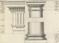 Picture 94 of 124 from Parallele de l'architectvre antiqve et de la moderne : avec vn recveil des dix principavx avthevrs qui ont écrit des cinq ordres ; sçauoir Palladio et Scamozzi, Serlio et Vignola, D. Barbaro et Cataneo, L.B. Alberti et Viola, Bvllant et De Lorme, comparez entre eux. Les trois ordres Grecs, le Doriqve, l'Ioniqve & le Corinthien, font la premiere partie de ce Traitté: Et les deux Latins, le Toscan & le Composite, en font la derniere (1650), leaf 234