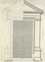 An illustration from Parallele de l'architectvre antiqve et de la moderne : avec vn recveil des dix principavx avthevrs qui ont écrit des cinq ordres ; sçauoir Palladio et Scamozzi, Serlio et Vignola, D. Barbaro et Cataneo, L.B. Alberti et Viola, Bvllant et De Lorme, comparez entre eux. Les trois ordres Grecs, le Doriqve, l'Ioniqve & le Corinthien, font la premiere partie de ce Traitté: Et les deux Latins, le Toscan & le Composite, en font la derniere (1650)