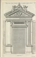 An illustration from Parallele de l'architectvre antiqve et de la moderne : avec vn recveil des dix principavx avthevrs qui ont écrit des cinq ordres ; sçauoir Palladio et Scamozzi, Serlio et Vignola, D. Barbaro et Cataneo, L.B. Alberti et Viola, Bvllant et De Lorme, comparez entre eux. Les trois ordres Grecs, le Doriqve, l'Ioniqve & le Corinthien, font la premiere partie de ce Traitté: Et les deux Latins, le Toscan & le Composite, en font la derniere (1650)