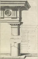 Picture 11 of 124 from Parallele de l'architectvre antiqve et de la moderne : avec vn recveil des dix principavx avthevrs qui ont écrit des cinq ordres ; sçauoir Palladio et Scamozzi, Serlio et Vignola, D. Barbaro et Cataneo, L.B. Alberti et Viola, Bvllant et De Lorme, comparez entre eux. Les trois ordres Grecs, le Doriqve, l'Ioniqve & le Corinthien, font la premiere partie de ce Traitté: Et les deux Latins, le Toscan & le Composite, en font la derniere (1650), leaf 38