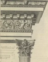 An illustration from Parallele de l'architectvre antiqve et de la moderne : avec vn recveil des dix principavx avthevrs qui ont écrit des cinq ordres ; sçauoir Palladio et Scamozzi, Serlio et Vignola, D. Barbaro et Cataneo, L.B. Alberti et Viola, Bvllant et De Lorme, comparez entre eux. Les trois ordres Grecs, le Doriqve, l'Ioniqve & le Corinthien, font la premiere partie de ce Traitté: Et les deux Latins, le Toscan & le Composite, en font la derniere (1650)