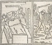 An illustration from Nouellino de Masuccio Salernitano (1503)