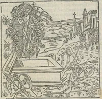 An illustration from Leggenda di Marta e Maddalena (1494)