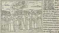 An illustration from Leggenda di Marta e Maddalena (1494)
